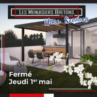 Affiche fermeture le jeudi 1er mai