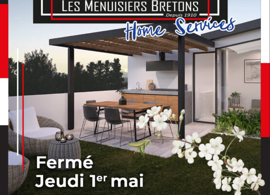Affiche fermeture le jeudi 1er mai
