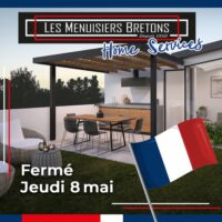 Affiche fermeture jeudi 8 mai