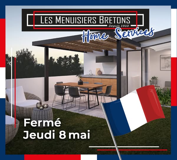 Affiche fermeture jeudi 8 mai